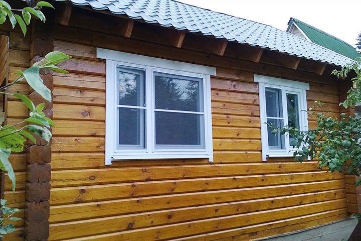ПВХ окна в деревянном доме