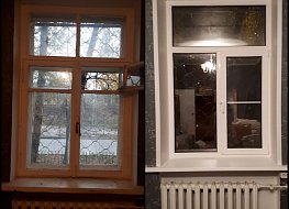 Замена окна в сталинском доме ДО и ПОСЛЕ